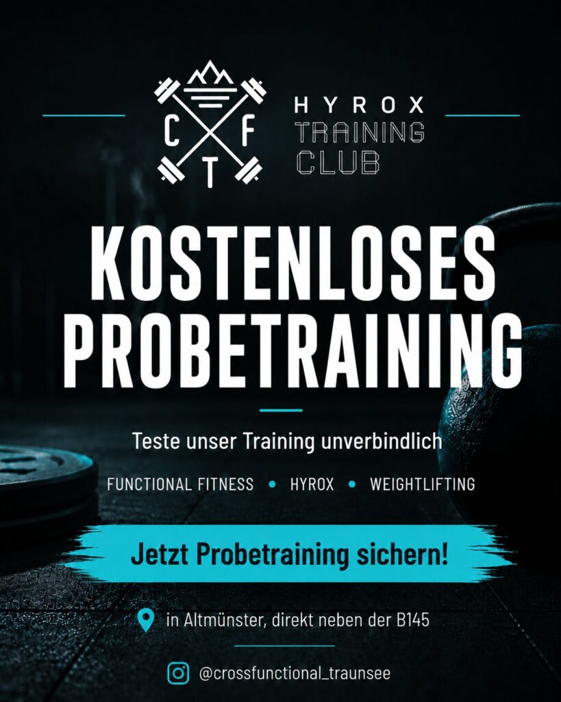 Kostenloses Probetraining, Personal Training bei CrossFunctional Traunsee